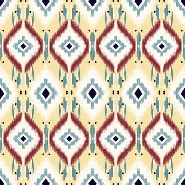 Colorful geometric pattern with diamond shapes and symmetry 库存插图