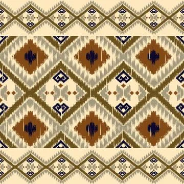 Colorful geometric pattern with diamonds and earthy tones Illustrazione stock