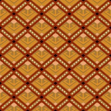 Colorful geometric pattern with diamonds and lines design Stock Illustration