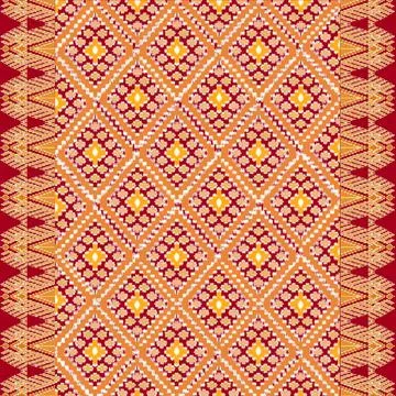 Colorful geometric pattern with diamonds and lines on beige Stock Illustration