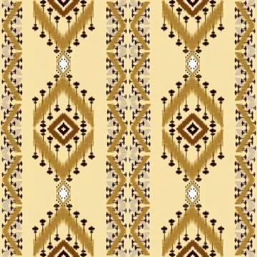 Colorful geometric pattern with diamonds and lines on green Stock Illustration
