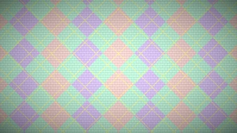 Colorful geometric pattern on fabric background in pastel Stock Footage 338397510