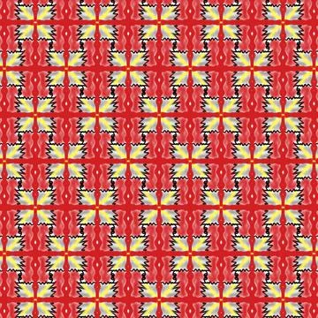 Colorful geometric pattern for fabric or background Stock Illustration