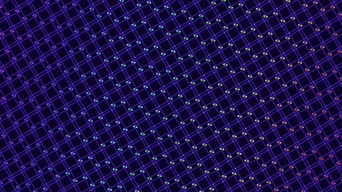 Colorful geometric pattern featuring intersecting lines and overlapping Stock Footage 267047430