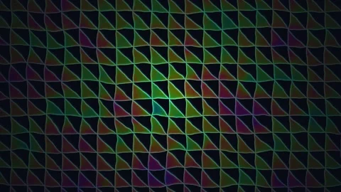Colorful geometric pattern fills the screen with shapes Stockbeeldmateriaal 340594173