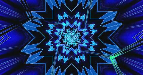 Colorful geometric pattern forms dynamic visual display Illustrazione stock