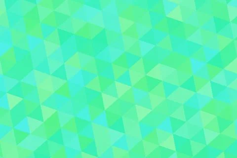 Colorful geometric pattern with green and blue triangles イラスト素材