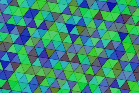 Colorful geometric pattern with green blue purple shades Stock Illustration