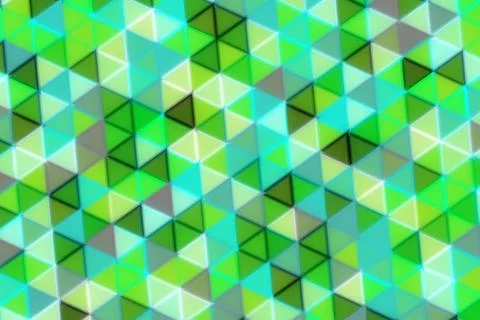 Colorful geometric pattern with green blue shades and cubes Stock Photos