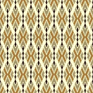 Colorful geometric pattern with green, brown, and black details Stock Illustration