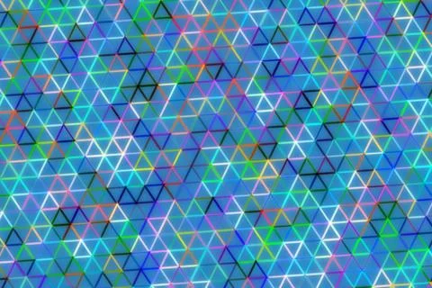 Colorful geometric pattern with hexagons and lines in blue Stock Illustration
