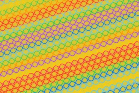 Colorful geometric pattern with hexagons and circles Stock Photos