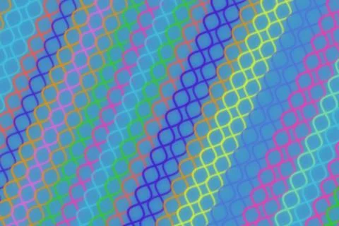 Colorful geometric pattern with hexagons on vibrant background Stock Photos