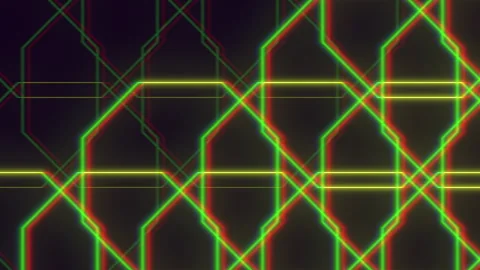 Colorful geometric pattern of intersecting and parallel lines Stock Footage 300786645