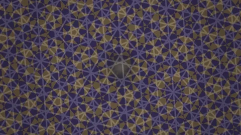 Colorful geometric pattern with intricate shapes and Stock Footage 338997999
