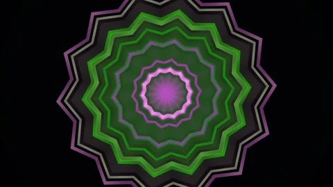 Colorful geometric pattern with layered lines and shapes Stock Footage 340338361