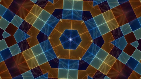 Colorful geometric pattern with light and abstract shapes Stock Footage 338003308