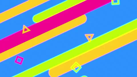 Colorful Geometric Pattern Loop on a Diagonal (Blue Background) Stock Footage 332521353