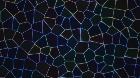 Colorful geometric pattern loop for live visuals and events Stock Footage 337827159