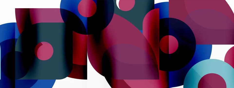 Colorful geometric pattern, minimal abstract background for wallpaper, banner Stock Illustration
