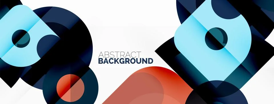Colorful geometric pattern, minimal abstract background for wallpaper, banner Stock Illustration