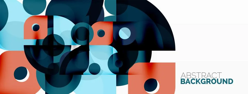 Colorful geometric pattern, minimal abstract background for wallpaper, banner Stock Illustration