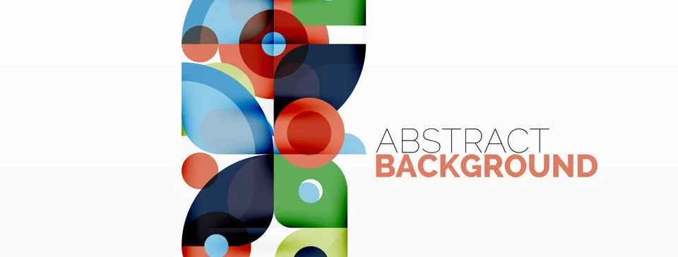 Colorful geometric pattern, minimal abstract background for wallpaper, banner Stock Illustration