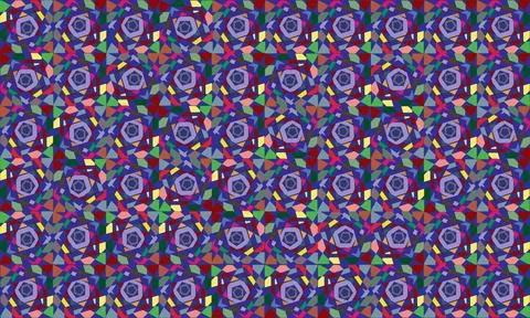 Colorful Geometric  Pattern ,Minimal Geometric, Stock Illustration