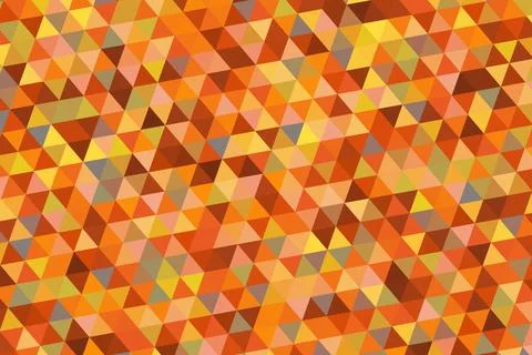 Colorful geometric pattern with orange, yellow, and pink cubes Stock Illustration