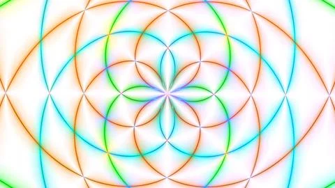 Colorful Geometric Pattern with Overlapping Circles Stock Photos