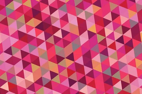 Colorful geometric pattern with pink and red cubes Illustrazione stock