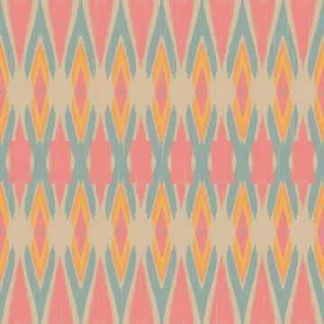 Colorful geometric pattern with pink, blue, and yellow shapes Stock Illustration