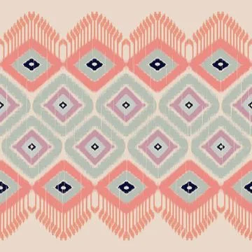 Colorful geometric pattern with pink, green, and blue shapes Stock Illustration