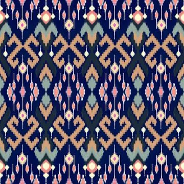 Colorful geometric pattern with pink purple and gold accents Stock Illustration