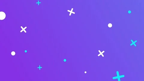 Colorful Geometric Pattern on Purple Background with Blue and White Elements Stock-Footage 341926691