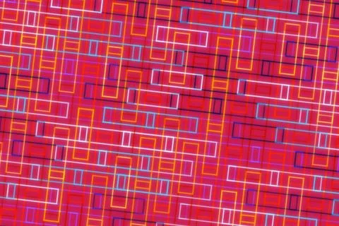 Colorful geometric pattern of rectangles on a pink background Foto stock