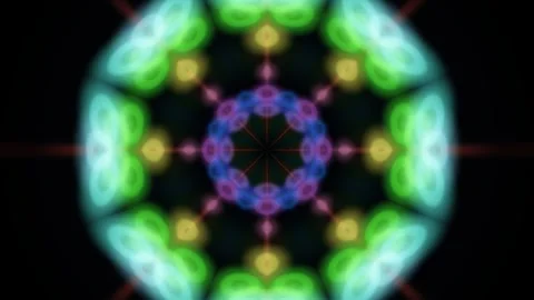 Colorful geometric pattern for seamless loop VJ visuals Stock Footage 340510344