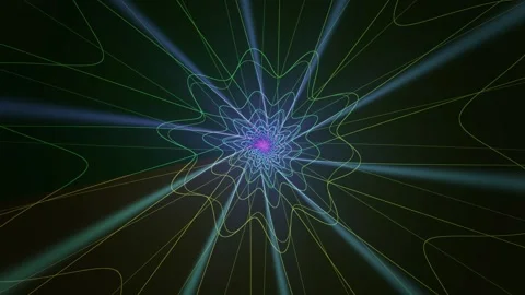 Colorful geometric pattern for seamless loop VJ clip Stock Footage 340560707
