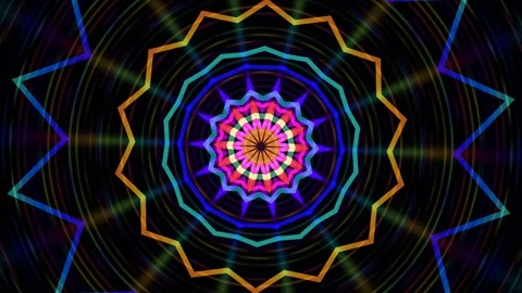 Colorful geometric pattern for seamless looping background Stock Footage 340508347