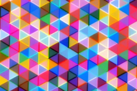 Colorful geometric pattern of small 3d cubes Stock Photos