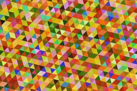 Colorful geometric pattern with small cubes in bright shades Stock-Illustration
