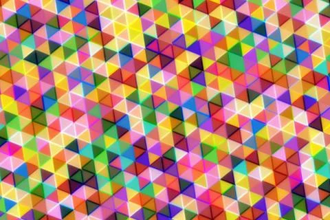 Colorful geometric pattern of small cubes in various colors Stock Illustration