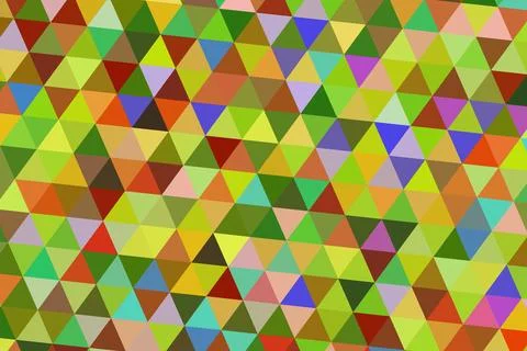 Colorful geometric pattern of small triangles and squares Stock Illustration