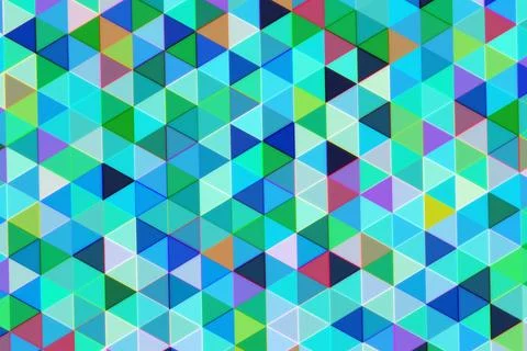 Colorful geometric pattern of small triangles and squares Illustrazione stock