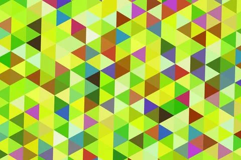 Colorful geometric pattern of small triangles and squares Stock Illustration