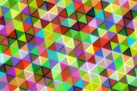 Colorful geometric pattern with small triangles イラスト素材