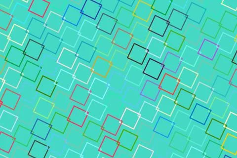 Colorful geometric pattern of squares on abstract background Stock Photos