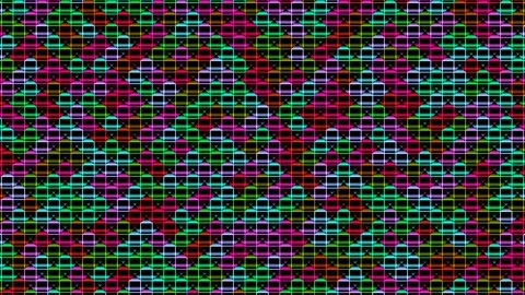 Colorful geometric pattern with squares and lines in Stock Footage 338227022