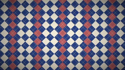 Colorful geometric pattern with squares and lines in red Stock Footage 338318037