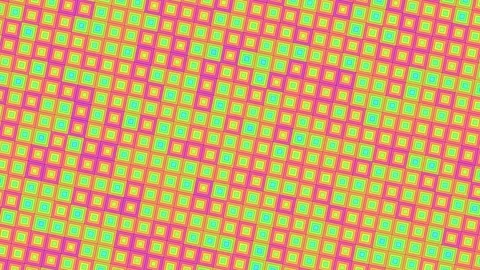Colorful geometric pattern with squares in bright hues Stock Footage 338300621